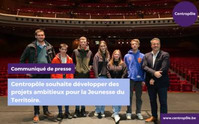 Communiqué de presse – Centropôle souhaite développer des projets ambitieux pour la Jeunesse du Territoire