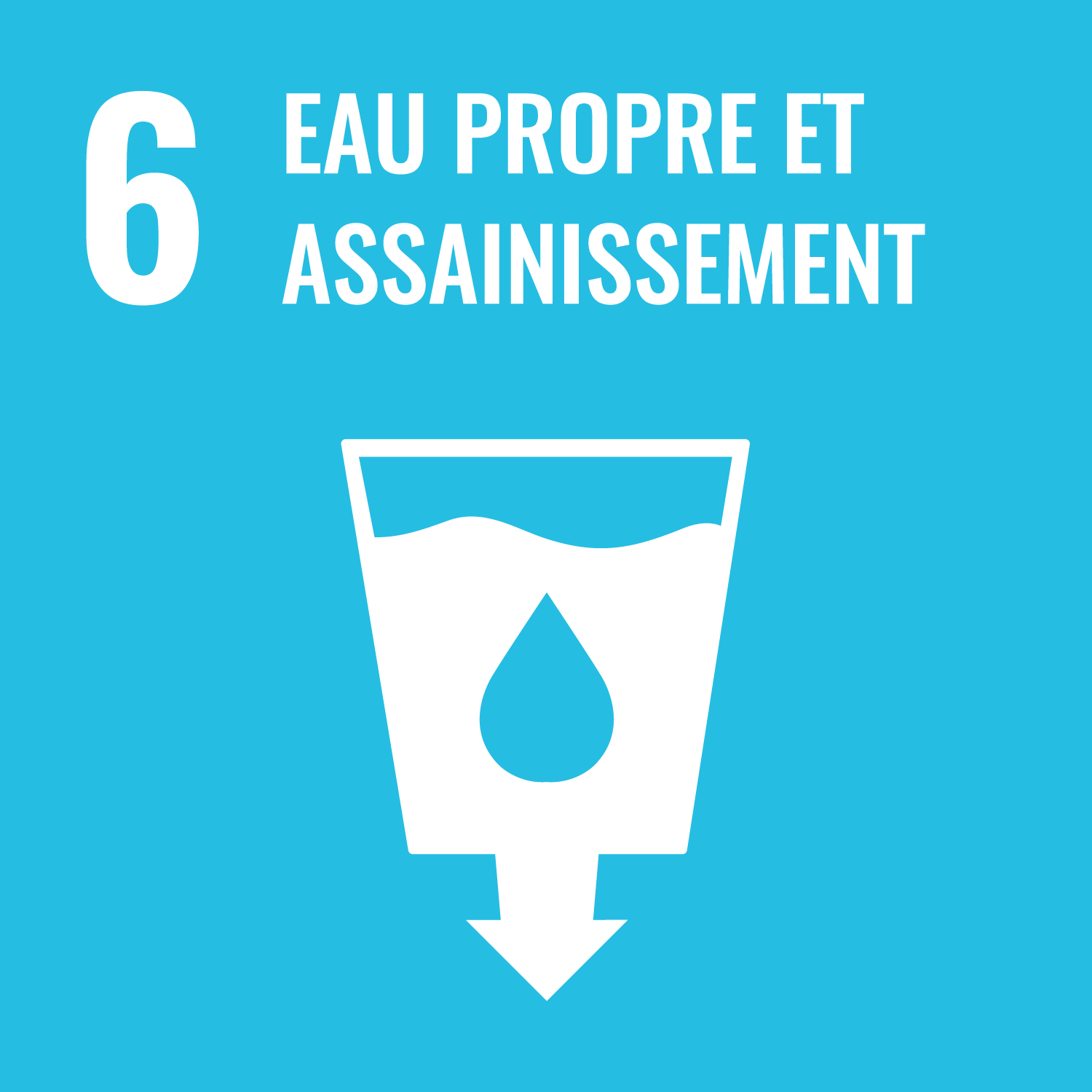 Objectif de Développement Durable de l'O.N.U. 6 : eau propre et assainissement